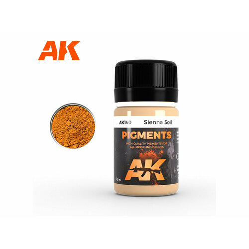 AK-140 AK-Interactive Пигмент Земля цвета охры.