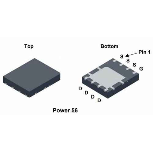 Микросхема FDMS7660 N-Channel MOSFET 30V 28A POWER56 микросхема aon6932a n channel mosfet 30v 28a