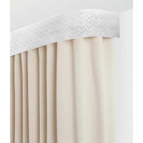 Карниз для штор LEGRAND Кант потолочный с планкой трехрядный светло-серый 240 см