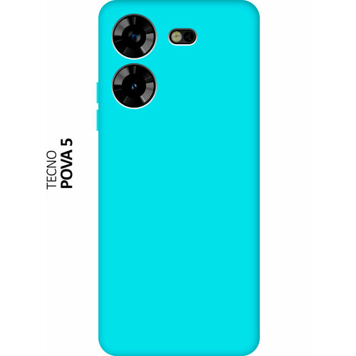 Матовый чехол на Tecno Pova 5 / Техно пова 5 Soft Touch мятный матовый чехол gagarin stickers для tecno pova 5 техно пова 5 с 3d эффектом красный