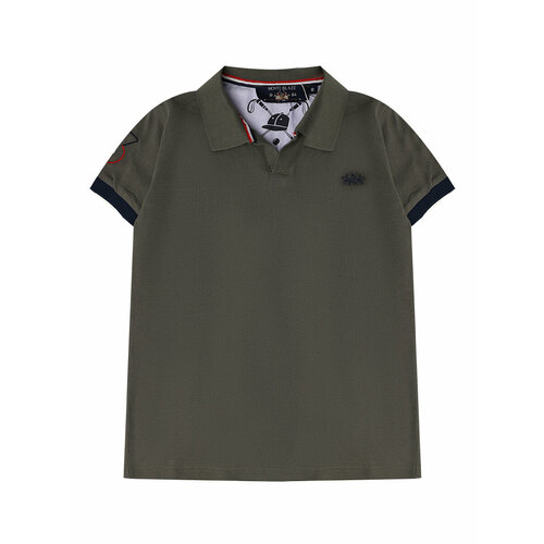 Поло , размер 140, зеленый