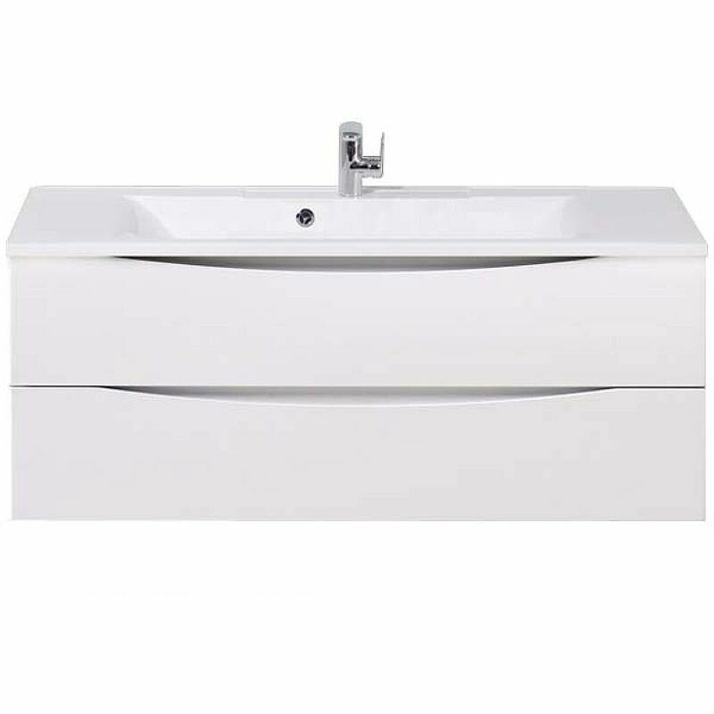 База под раковину подвесная BelBagno MARINO с двумя выкатными ящиками Bianco Opaco 1200x450x500 MARINO-1200-2C-SO-BO-P