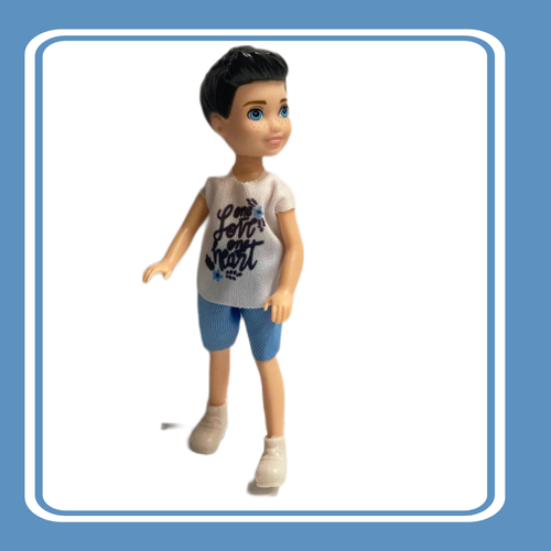 Кукла Кен 14 см / Кукла мальчик в голубых шортах
