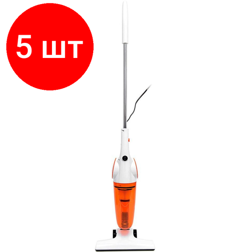 Комплект 5 штук Пылесос вертикальный Kitfort КТ-523-1 600 Вт сухая уборка 15 л оранж 1787200₽