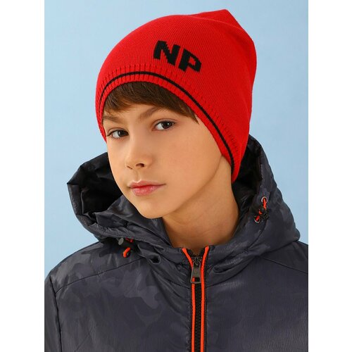 фото Шапка noble people, размер 52-54, красный