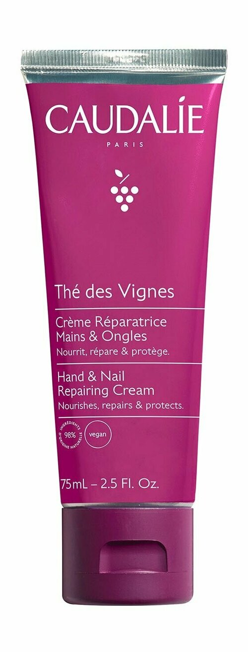 Крем для рук и ногтей с ароматом белого мускуса нероли и имбиря Caudalie The des Vignes Hand cream