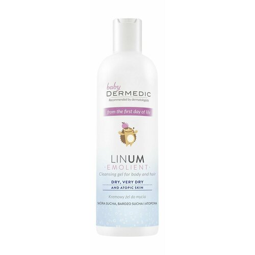 Очищающий крем-гель для детей 237 мл Dermedic Linum Emolient Baby Cleansing Gel for Body and Hair 2054₽