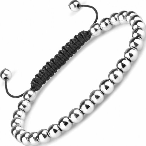 фото Браслет everiot, гематит, размер 16 см, металл