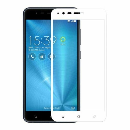 Защитное стекло 3D для Asus Zenfone 3 Zoom ZE553KL (белый)