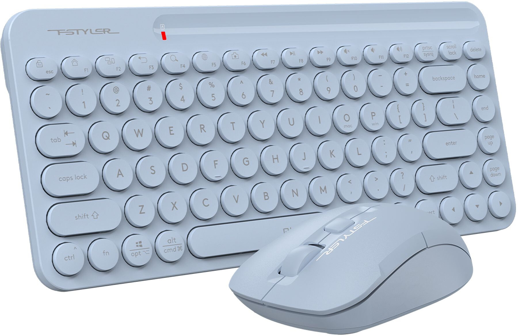 Клавиатура мышь A4Tech Fstyler FG3200 Air клавсиний мышьсиний USB беспроводная slim Multimedia