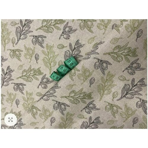 Набор полотенец кухонных / Олива Лен / 2 шт. / 45х60 см / кухонное полотенце /