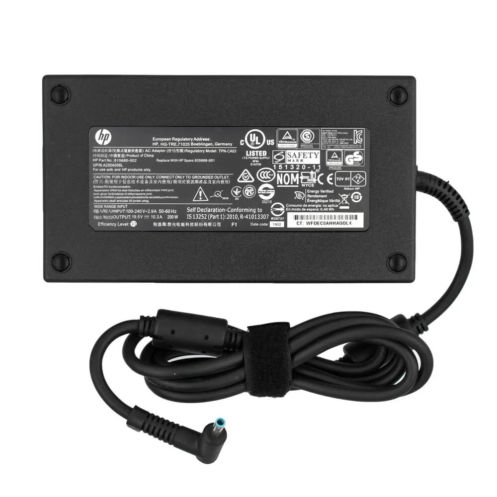 Блок питания для ноутбука HP Envy 15-ep (19.5V 10.3A 200W штекер 4.5x3.0)