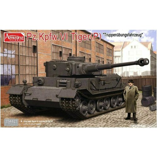 Сборная модель Pz.Kpfw.VI Tiger(P) with Resin Figure of well know Engineer 38mm 56mm resin model dwarf dwarves warrior figure unpainted rw 192