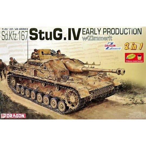 Сборная модель Sd. Kfz.167 StuG.IV EARLY PRODUCTION w/ZIMMERIT (2 IN 1) сборная модель sd kfz 167 stug iv early production w zimmerit 2 in 1