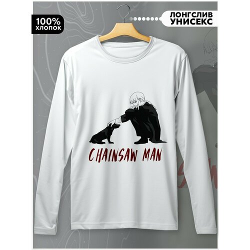 фото Лонгслив бруталити, размер l, белый