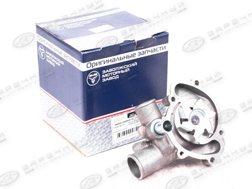 Насос водяной для а/м Газ, УАЗ (помпа) дв. 405, 406, 409 (под ГУР, без кондиционера) в сборе (ЗМЗ) - фото №11