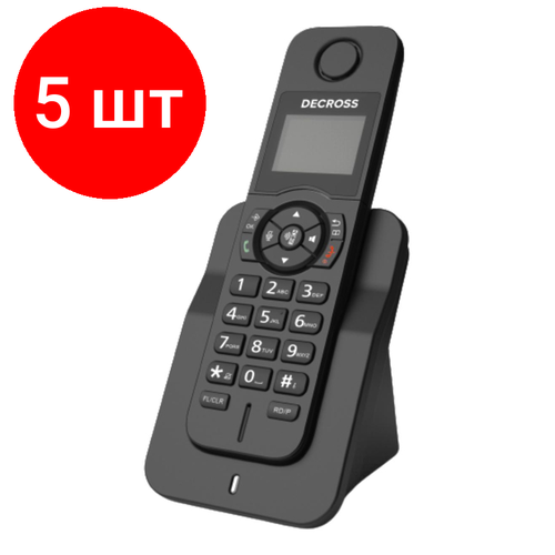 Комплект 5 штук, Радиотелефон DECT DECROSS модель DC1005