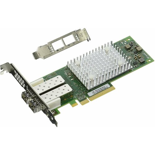 Qlogic QLE2692-SR-CK PCIe 3.0, x8, Dual / 2-ports, 16GFC, SR-Optic, SFP+, Low Profile адаптер fc qlogic qle2692 qle2692 sr ck