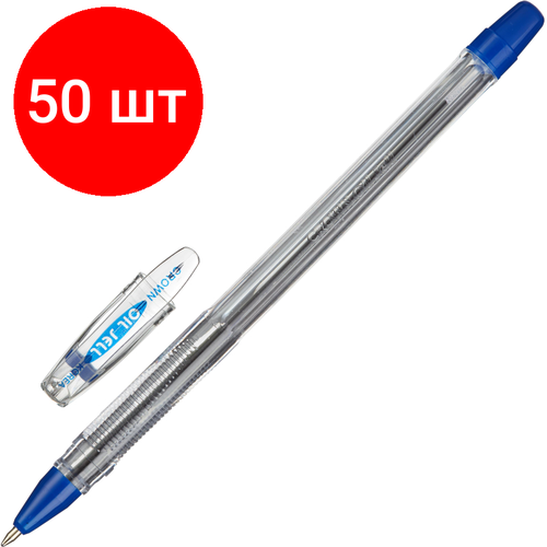 Комплект 50 штук, Ручка шариковая неавтомат. CROWN OJ-500 0.7мм. масл. основа. синий