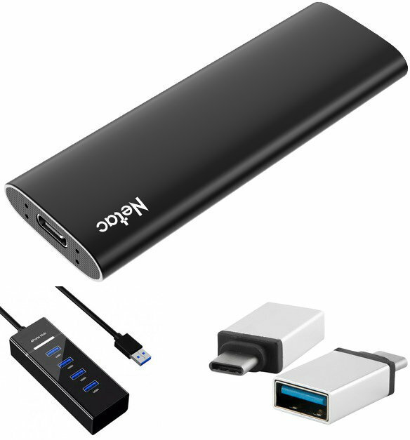 SSD-накопитель внешний NeTac External SSD Z Slim USB 3.2 1Tb NT01ZSLIM-001T-32BK — фото 2