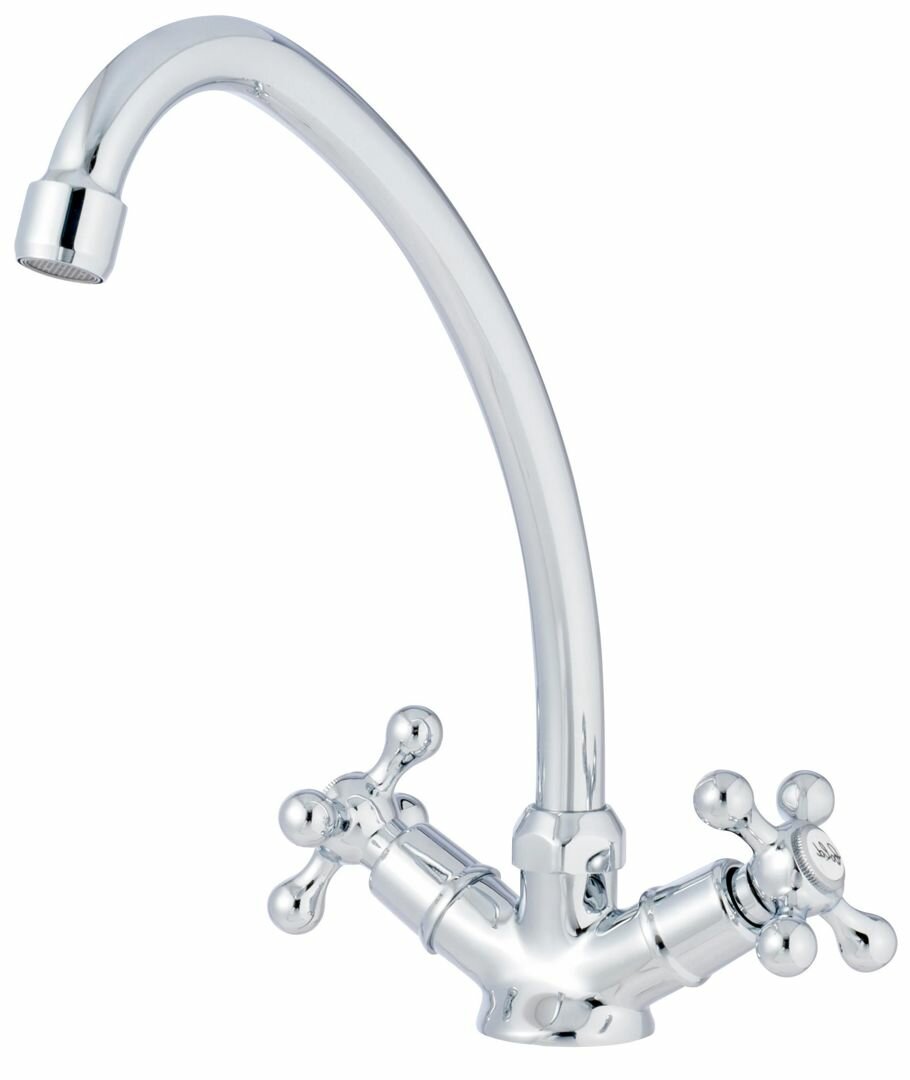 фото Смеситель для кухни Delinia Mauna 26 см цвет хром