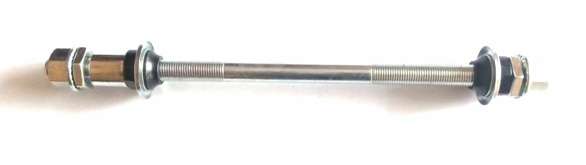 Ось задняя втулки колеса велосипеда для FAT bike Cr-Mo с конусами 2319A под гайку 210mm, 3/8"