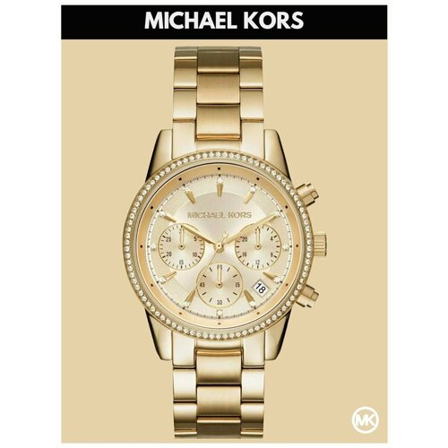 фото Наручные часы michael kors ritz m6356k, желтый, золотой
