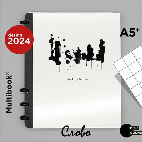 Тетрадь с твердым переплетом, записная книжка Мультибук со сменными блоками 