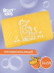 Коврик противоскользящий детский резиновый для ванной ROXY-KIDS 34х58 см, цвет желтый