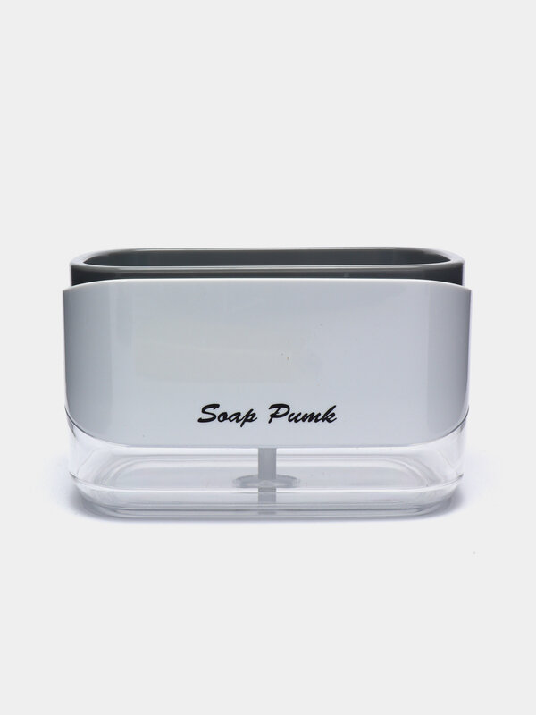 Диспенсер для моющего средства механический SOAP PUMP AND SPONGE CADDY, 450 мл, 1 шт — фото 1