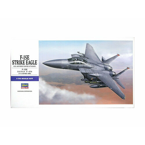 01569 Hasegawa Американский истребитель F-15E Strike Eagle (1:72) hasegawa сборная модель американского истребителя бомбардировщика f 15e strike eagle e39 1 72 01569