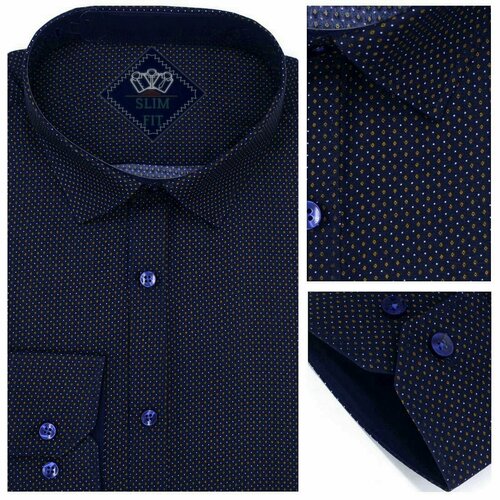 Рубашка , размер S, синий