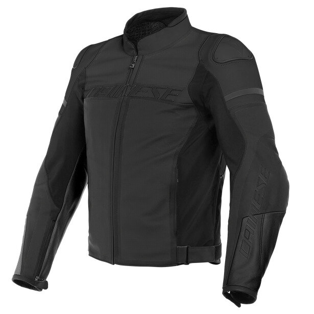Мотокуртка кожаная Dainese AGILE PERFORATED Black-Matt/Black-Matt/Black-Matt, (р.48)