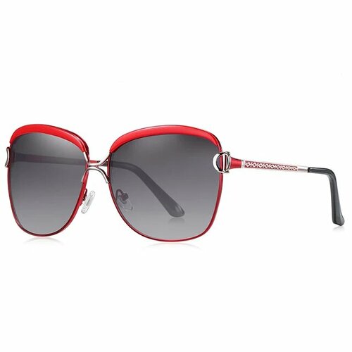 Солнцезащитные очки BARCUR, черный, красный