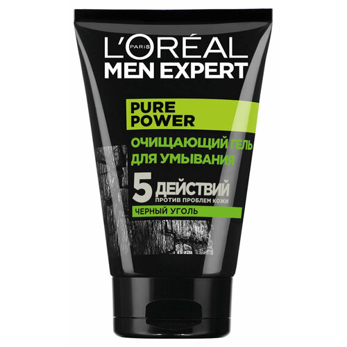 Гель для умывания L'Oreal Paris Men Expert 5 действий против проблем кожи, 100 мл