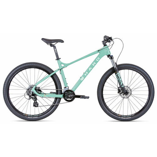 фото Горный велосипед haro double peak 27.5 sport (2021) 18" серебристый (165-182 см)