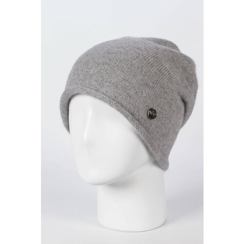 фото Шапка weaving design, размер uni, серый
