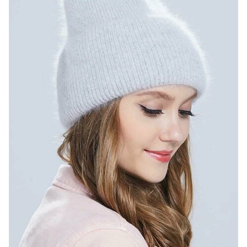 фото Шапка , размер всеразмерная от 52 до 58, серый kolomoetz