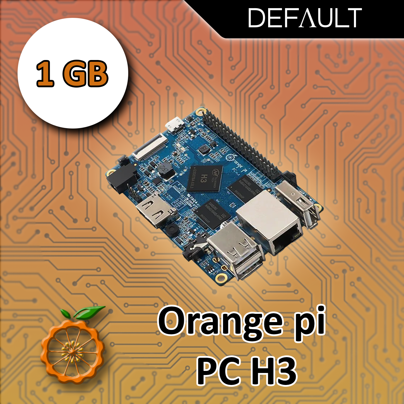 Микрокомпьютер Orange pi PC 1gb H3