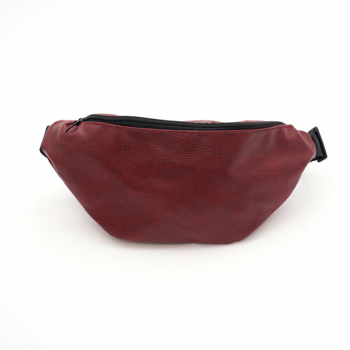Сумка поясная TINA BOLOTINA, фактура гладкая, винный