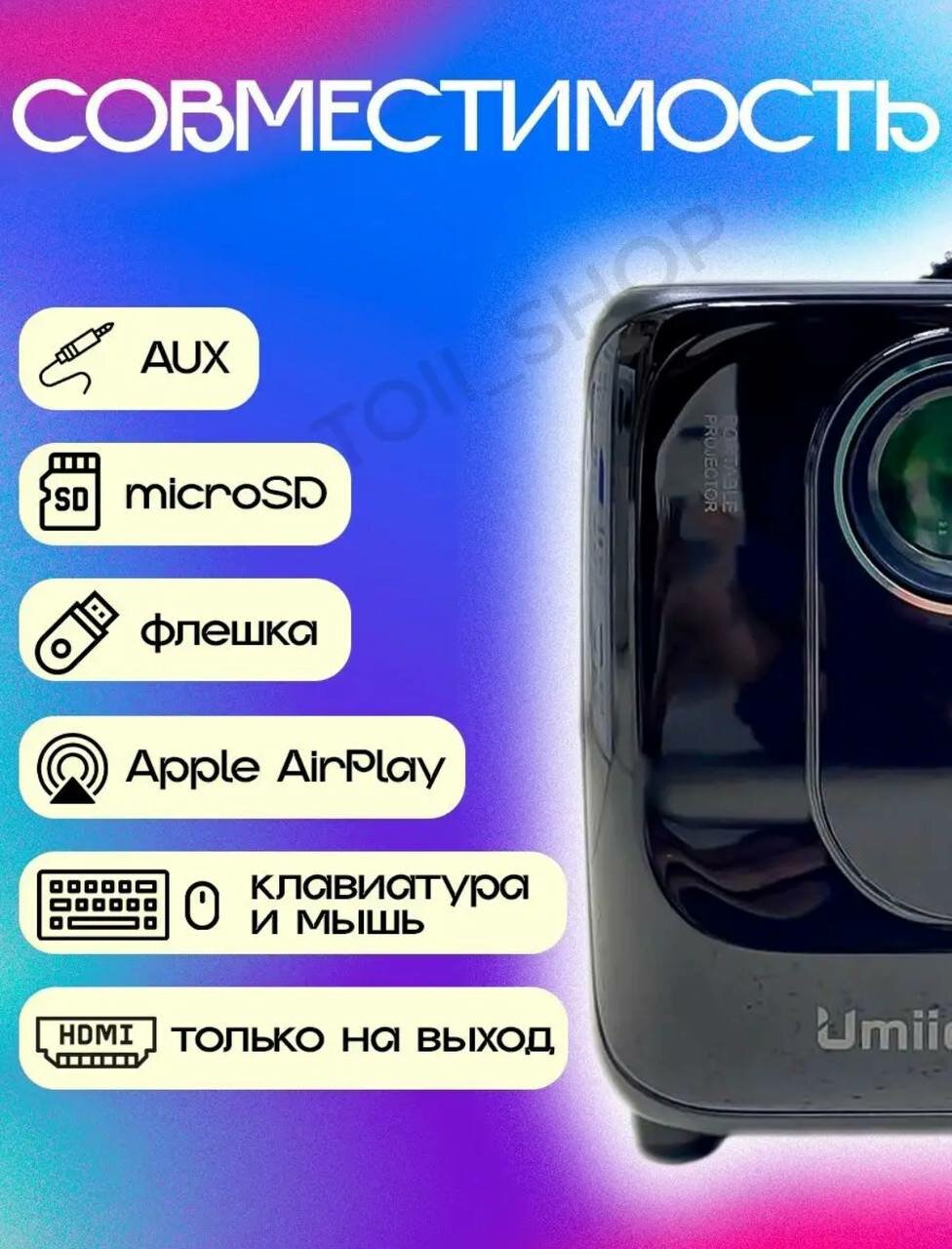 Мини Проектор Umiio Для Домашнего Кинотеатра Купить В Москве За 7150