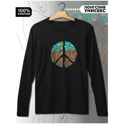 фото Лонгслив hypnotica, размер l, черный