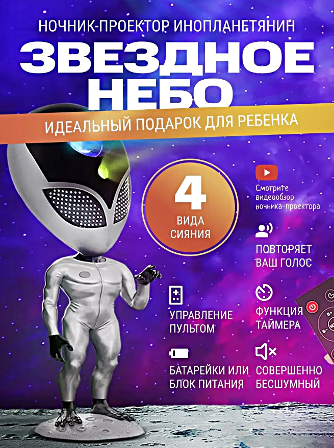 Ночник проектор звездного...