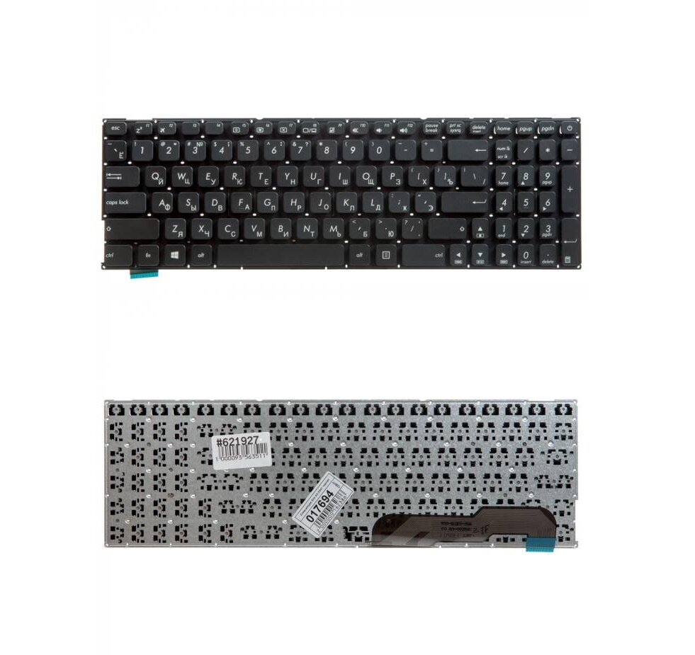 Keyboard / Клавиатура для ноутбука Asus X541 X541LA X541S X541SA X541UA R541 черная без рамки гор. Enter ZeepDeep