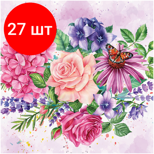 пазлы 64 деталей банка цветы с любовью Комплект 27 шт, Пазл 64 эл. ТРИ совы Цветочная композиция