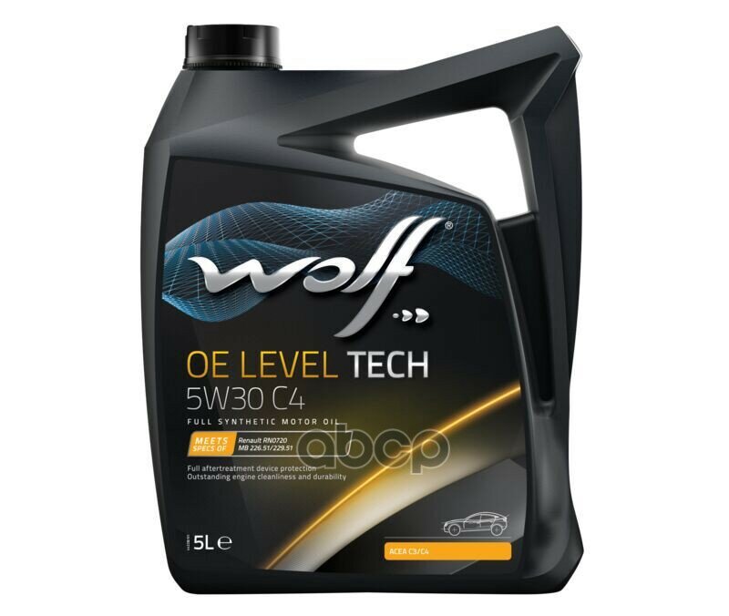 Масло Моторное Oe Level Tech 5W30 C4 5L Wolf арт. 1043905