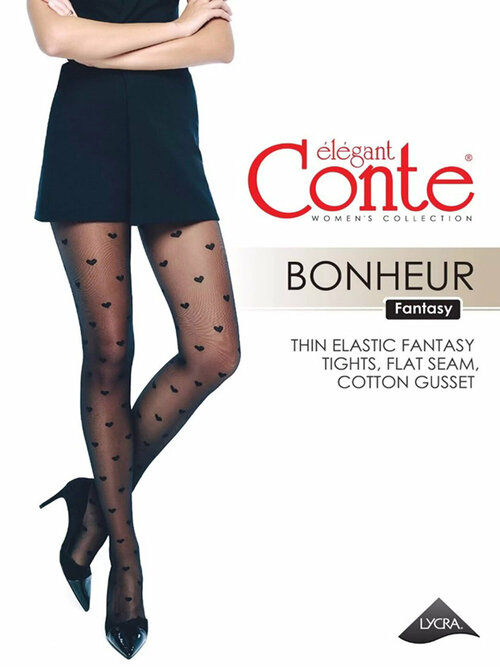 Колготки  Conte elegant BONHEUR, 20 den, черный