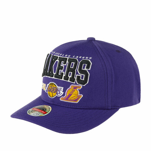 фото Бейсболка mitchell & ness, размер onesize, фиолетовый