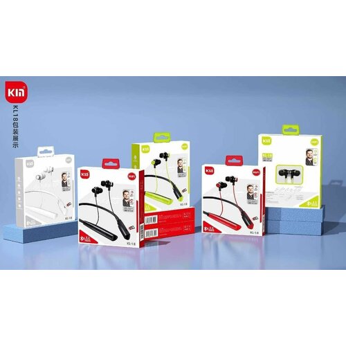 Спортивные наушники Bluetooth с микрофоном KIN KL-18 белый 96200₽