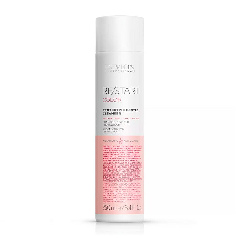 Шампунь для очищения окрашенных волос 250 мл REVLON Restart Color Protective Gentle Cleanser 250 мл